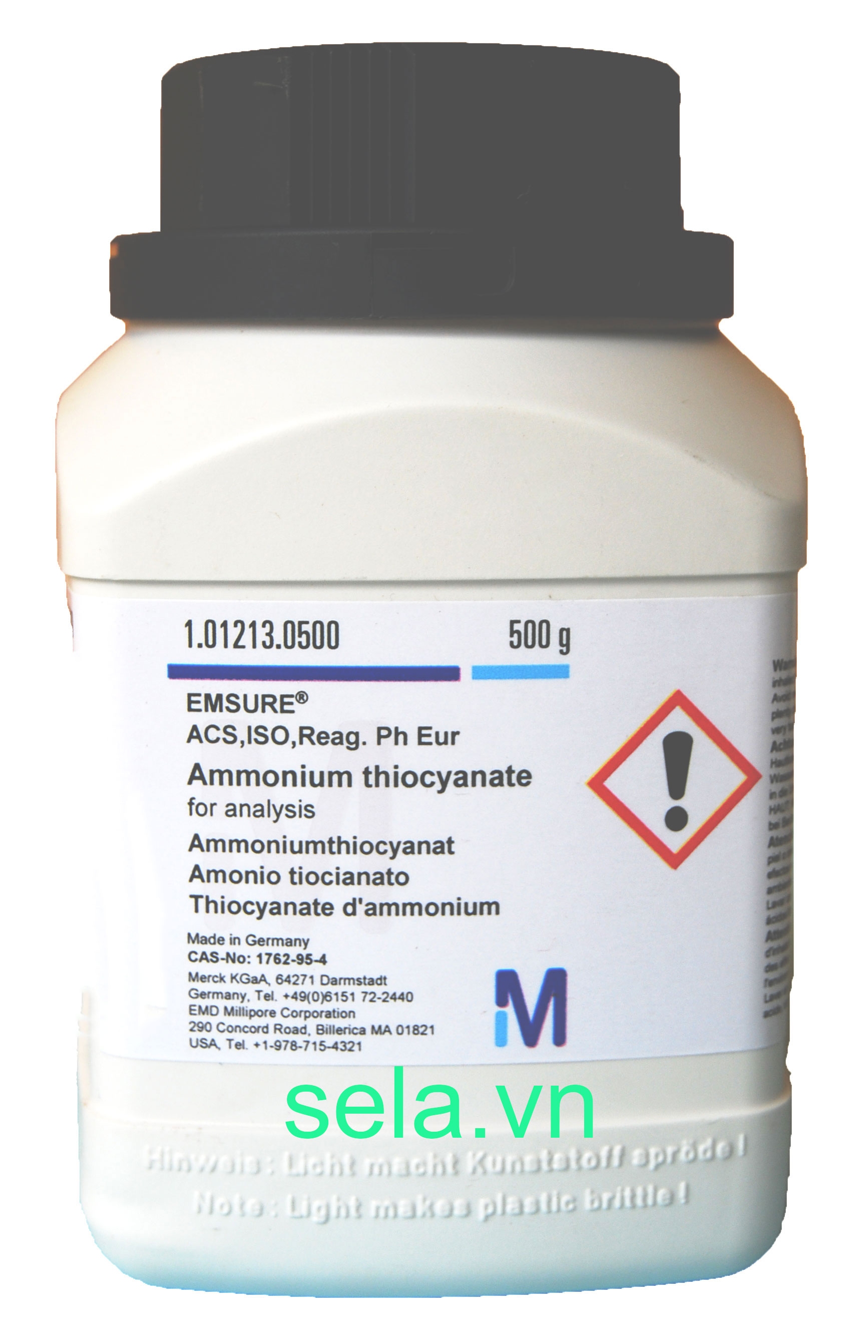 Ammonium thiocyanate for analysis EMSURE® ACS,ISO,Reag. Ph Eur