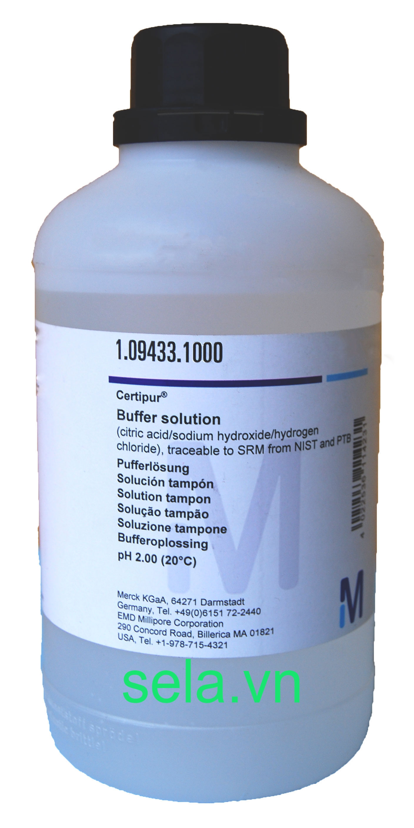 Buffer solution (citric acid/sodium hydroxide/hydrogen chloride),