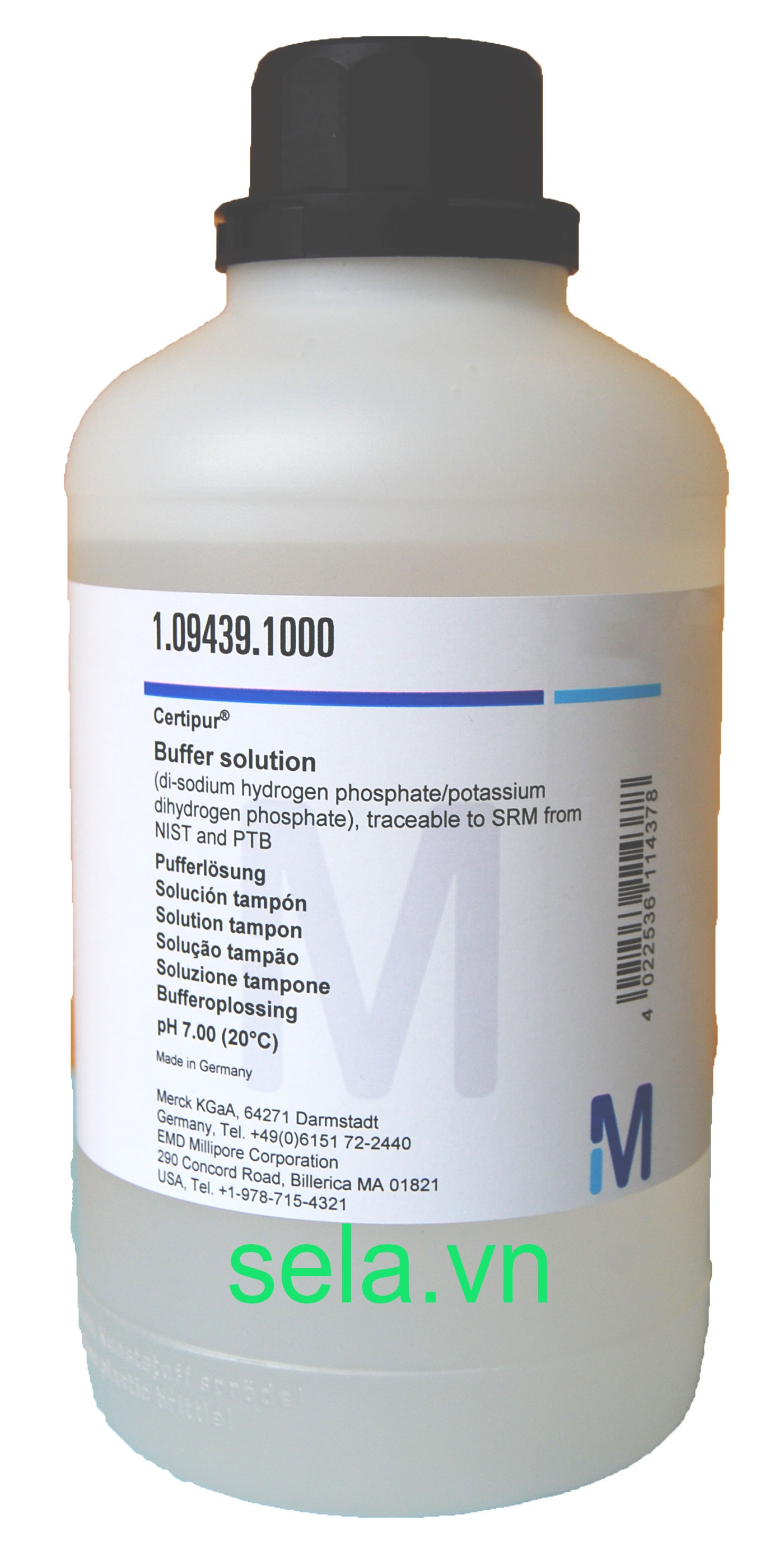 Buffer solution (di-sodium hydrogen phosphate/potassium dihydrogen