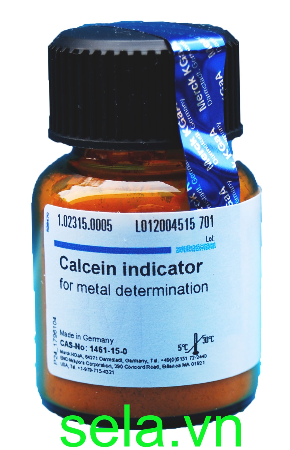 Calcein indicator for metal determination