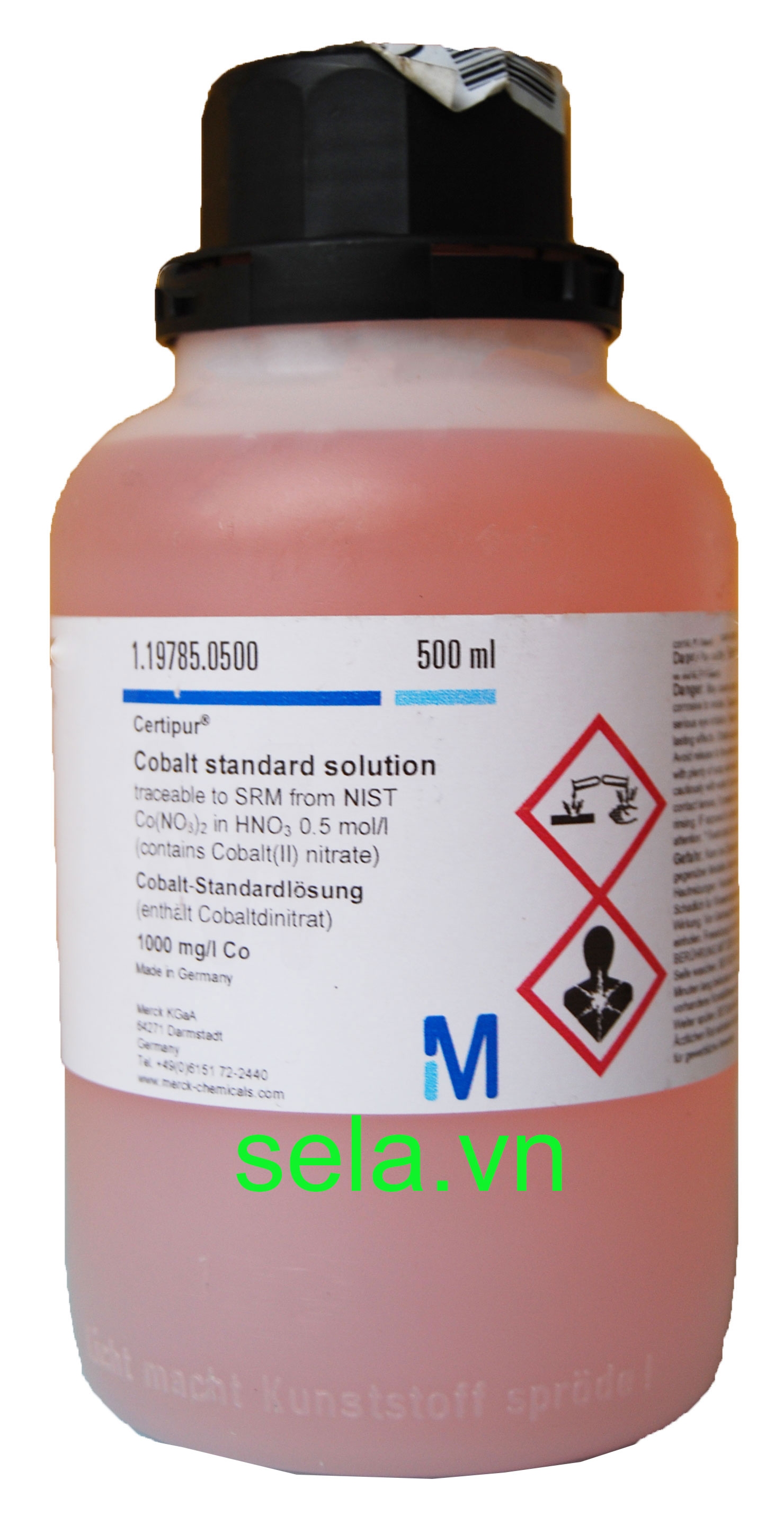 Cobalt standard solution traceable to SRM from NIST Co(NO₃)₂in HNO₃0.5 mol/l 1000 mg/l Co CertiPUR®