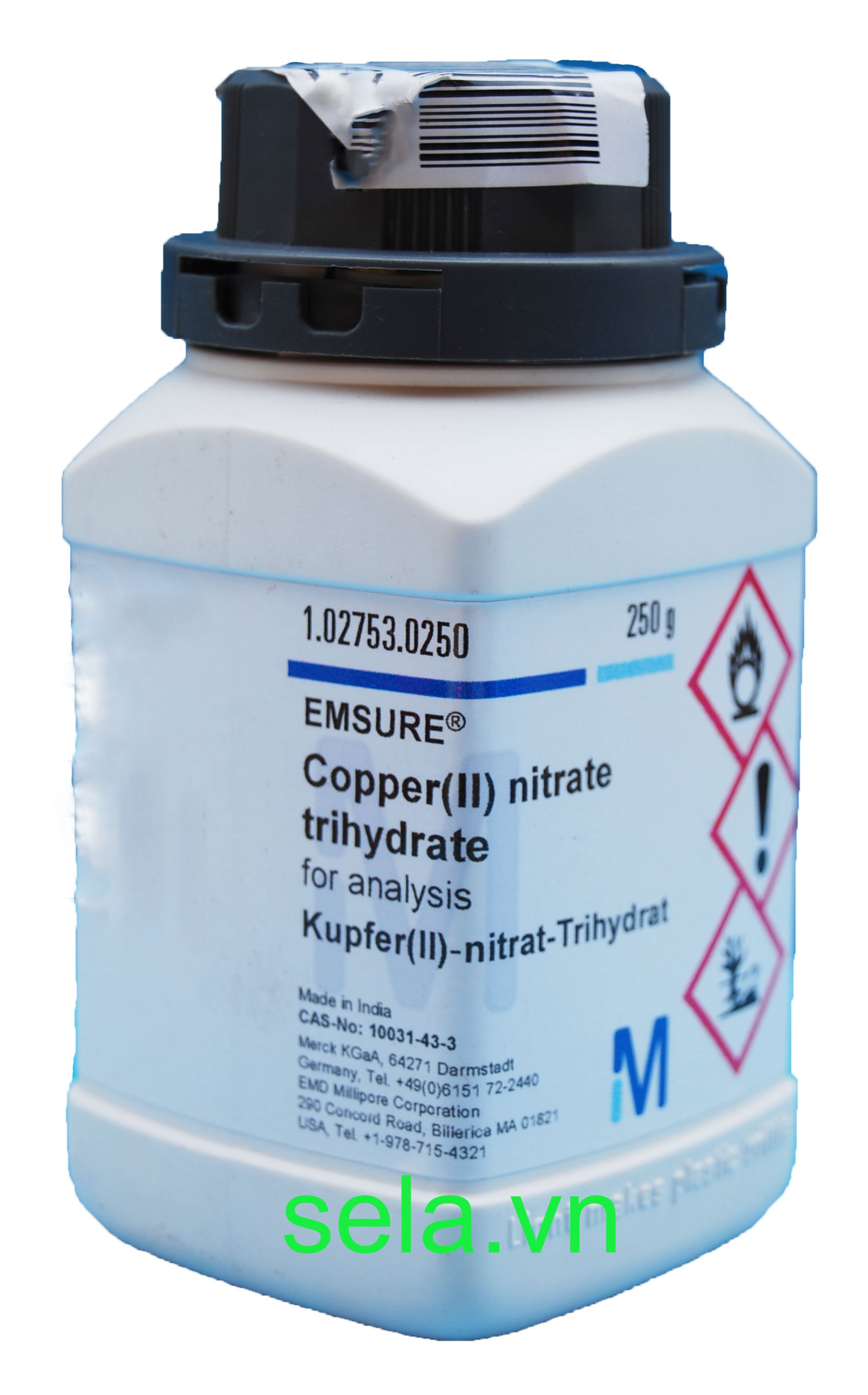 Copper(II) nitrate trihydrate for analysis EMSURE®