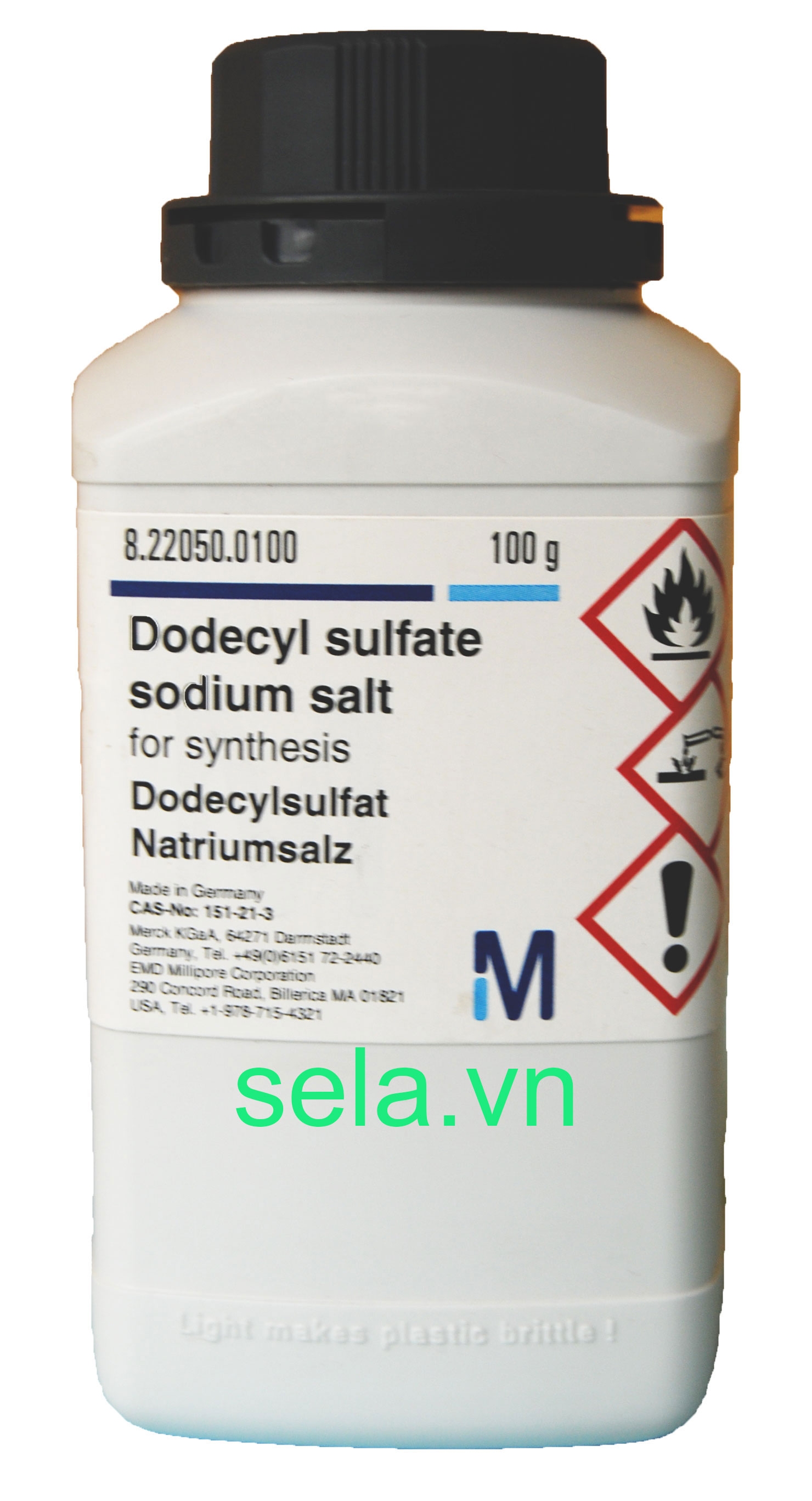 Dodecyl sulfate sodium salt for synthesis