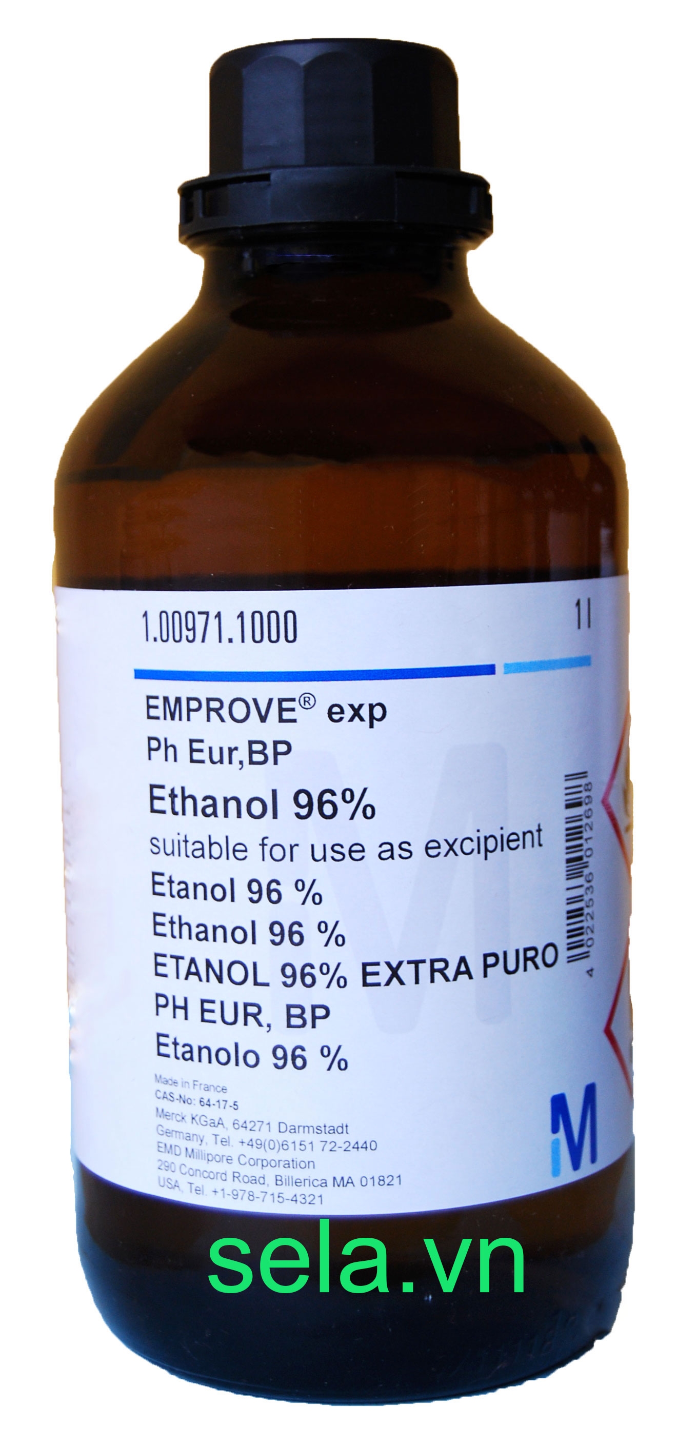 Ethanol 96% suitable for use as excipient EMPROVE® exp Ph Eur,BP