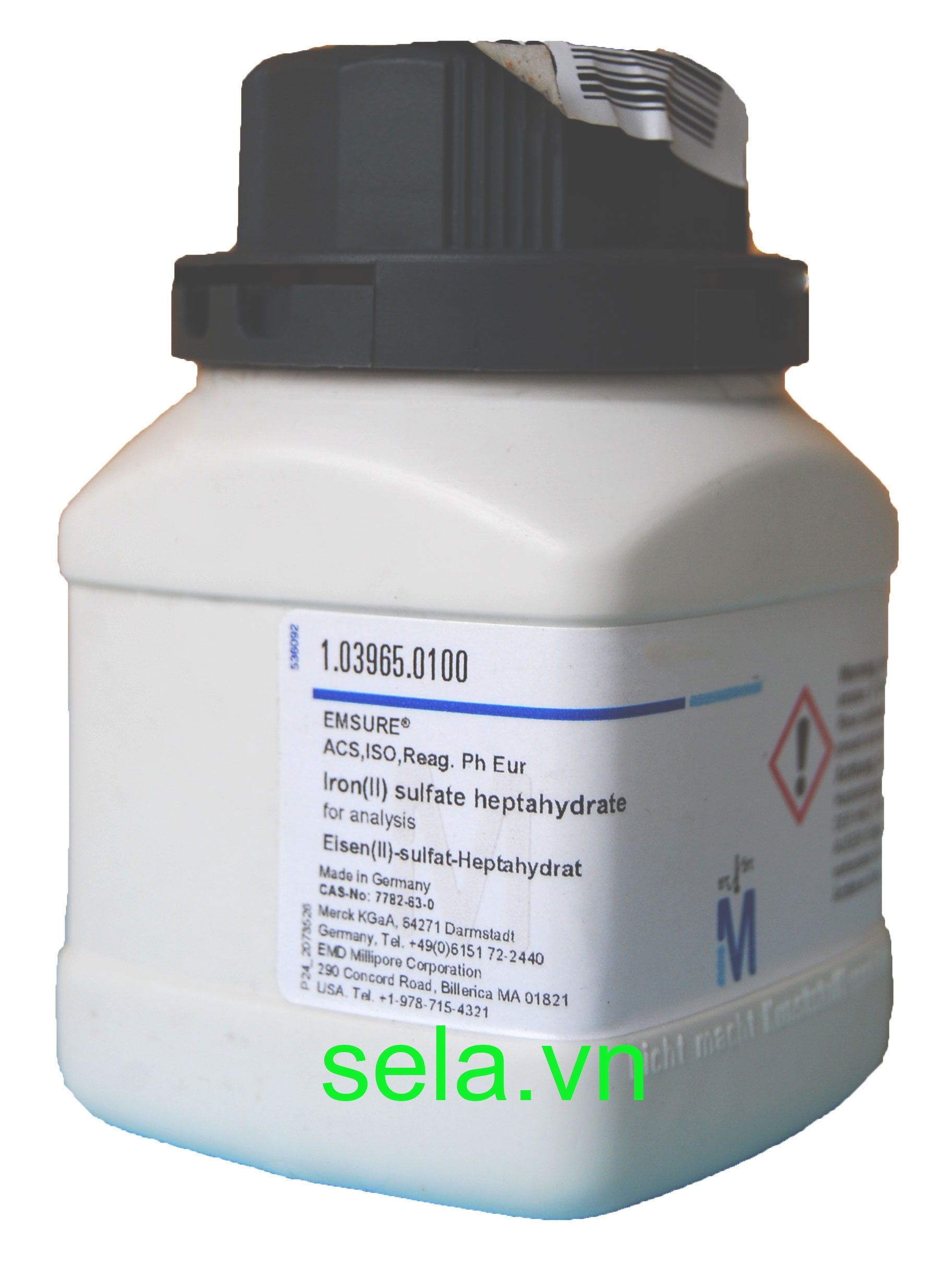 Iron(II) sulfate heptahydrate for analysis EMSURE® ACS,ISO,Reag. Ph Eur
