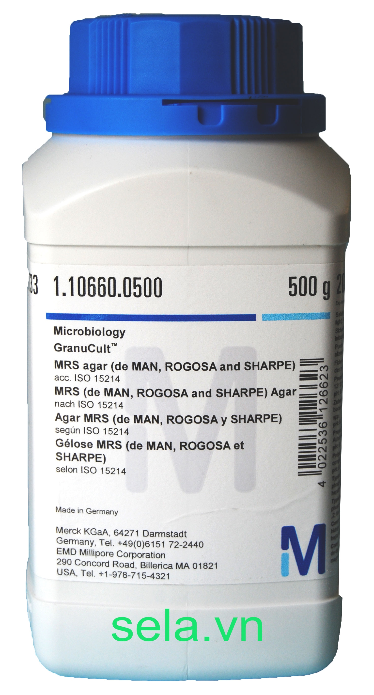 MRS agar (de MAN, ROGOSA and SHARPE) acc. ISO 15214