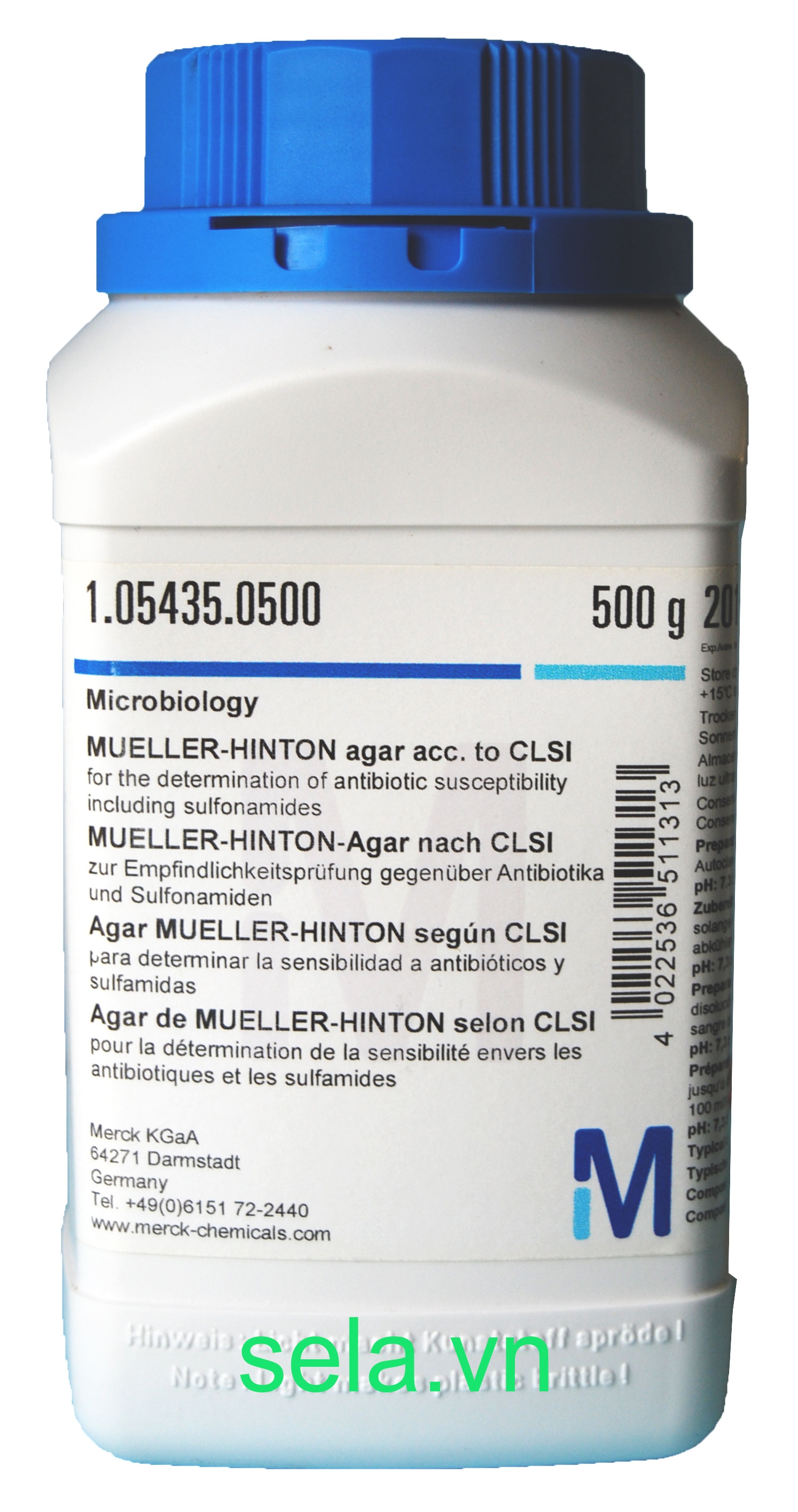 MUELLER-HINTON agar acc. to CLSI for the determination of antibiotic susceptibility including sulfonamides