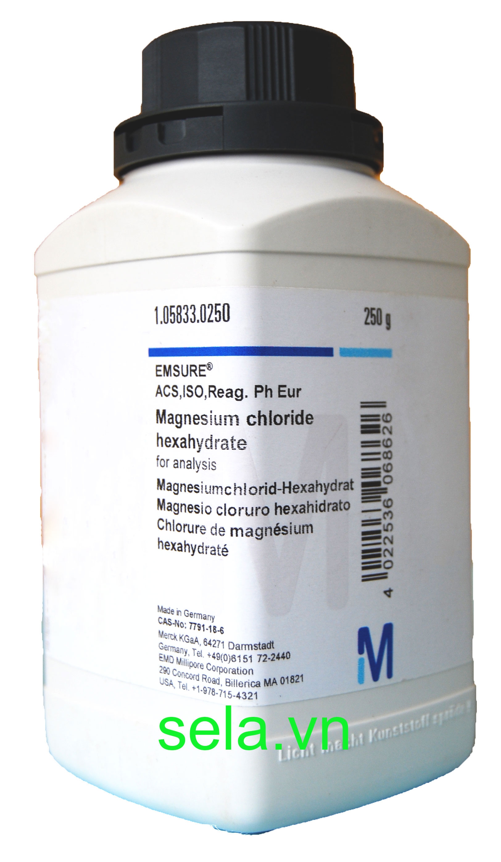 Magnesium chloride hexahydrate for analysis EMSURE® ACS,ISO,Reag. Ph Eur