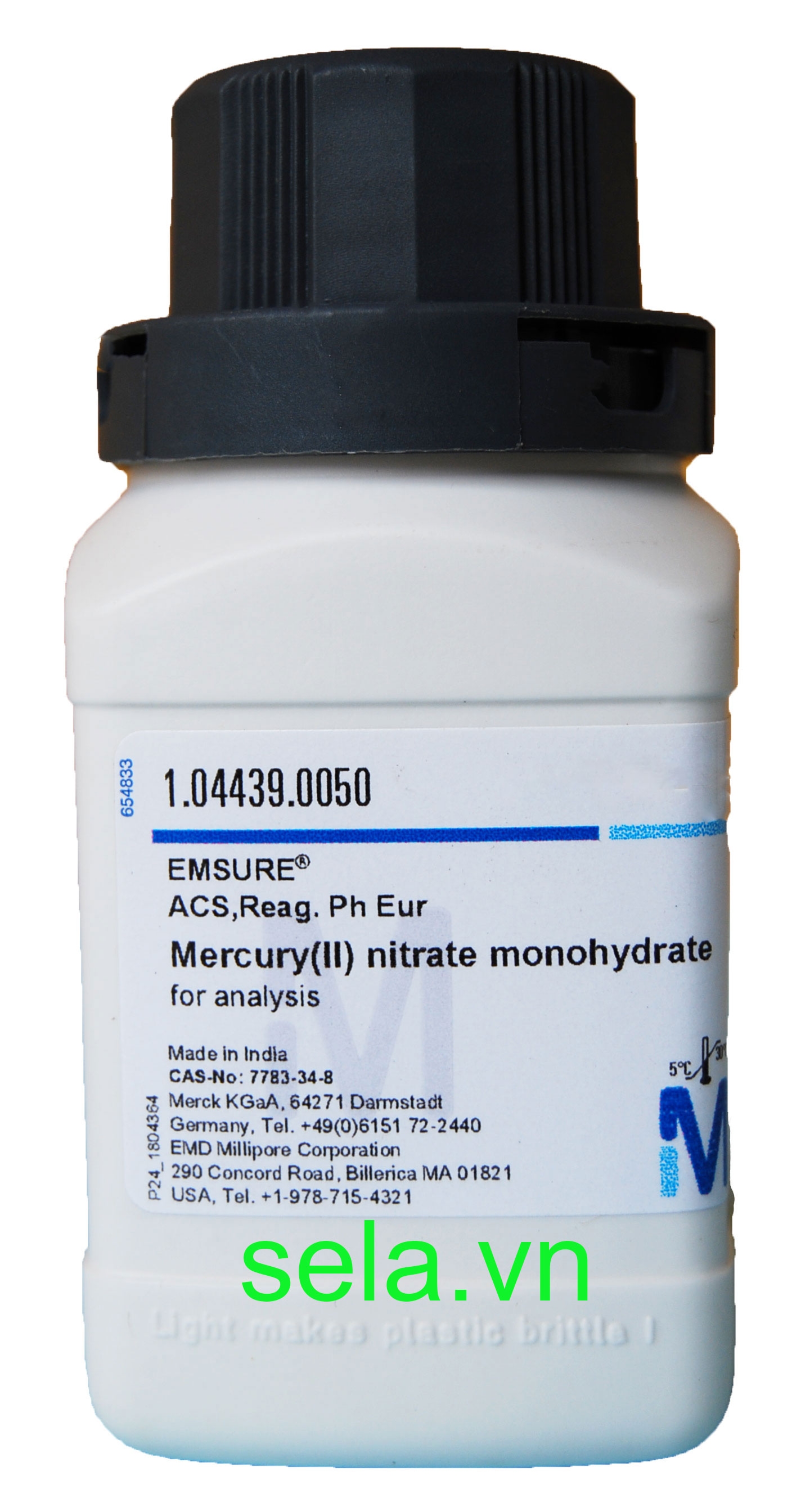 Mercury(II) nitrate monohydrate for analysis EMSURE® ACS,Reag. Ph Eur