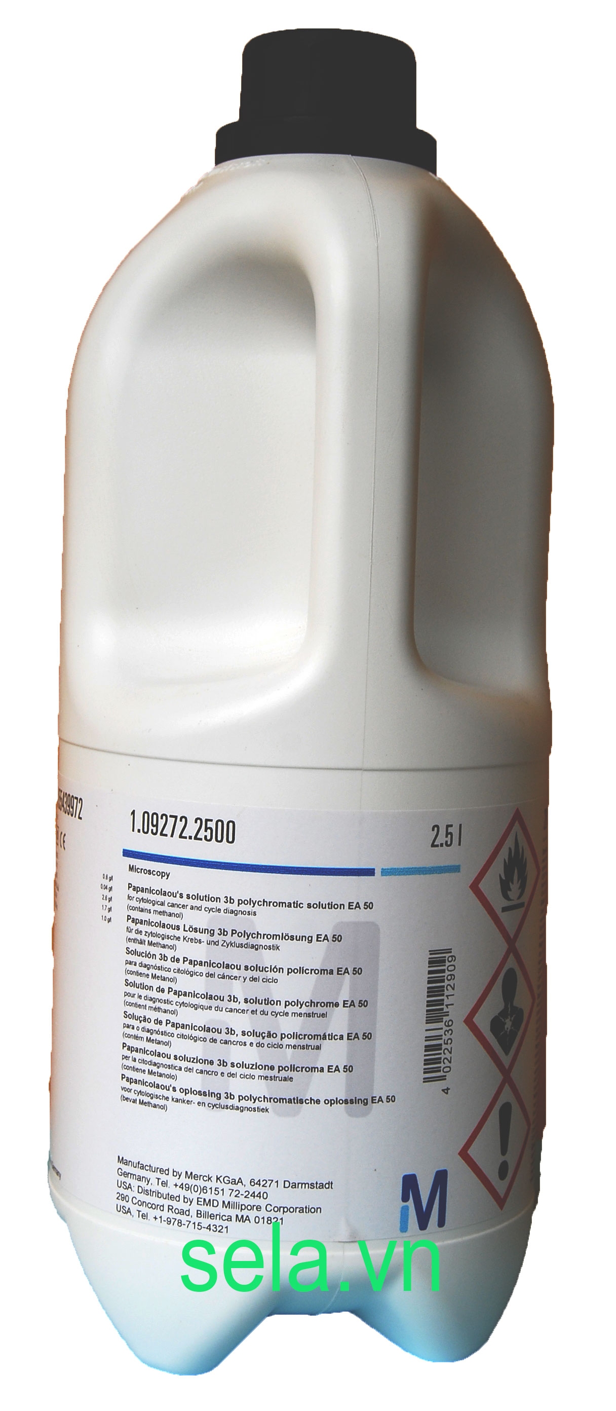 Papanicolaou's solution 3b polychromatic solution EA 50 for cytological cancer and cycle diagnosis