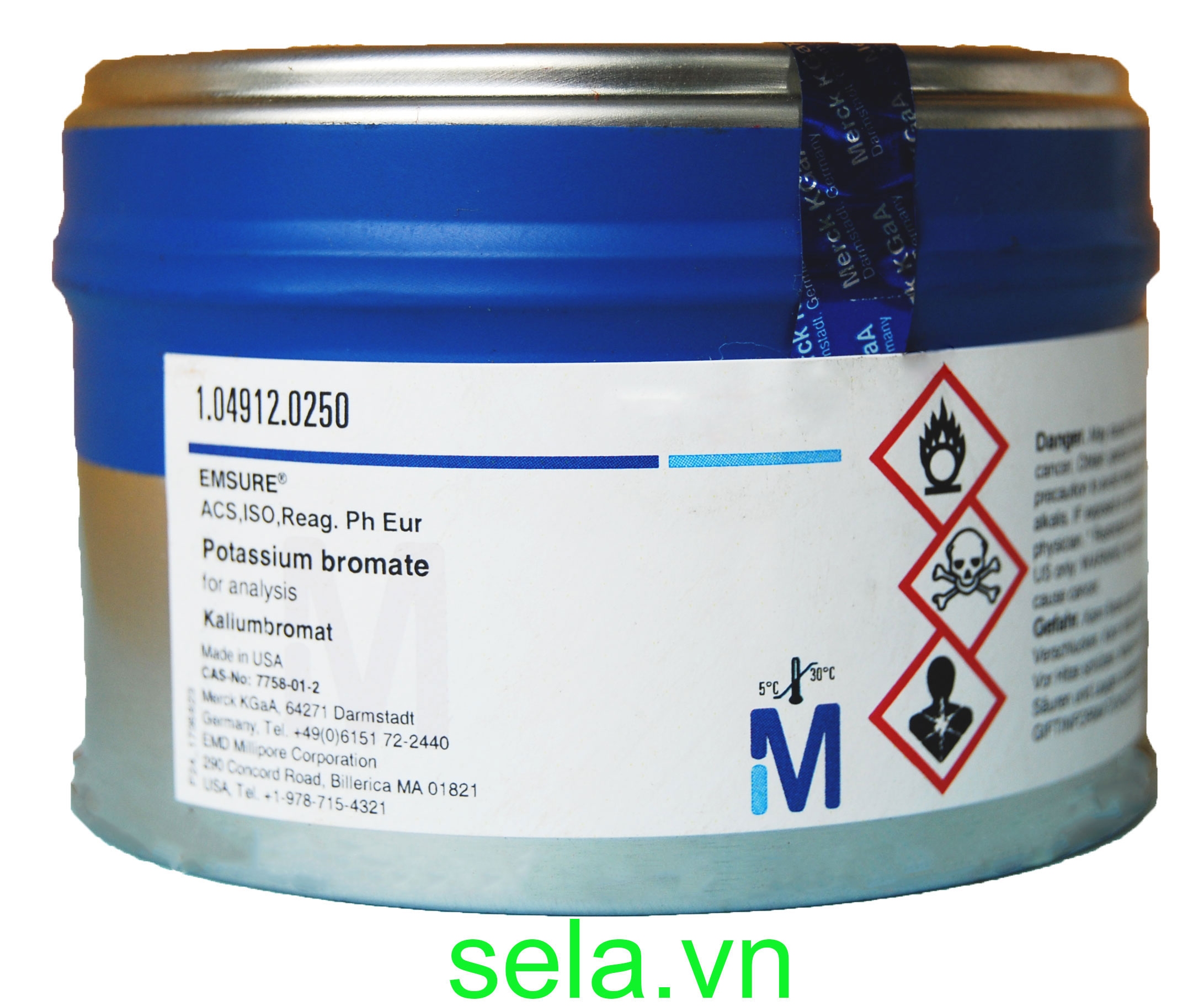 Potassium bromate for analysis EMSURE® Reag. Ph Eur