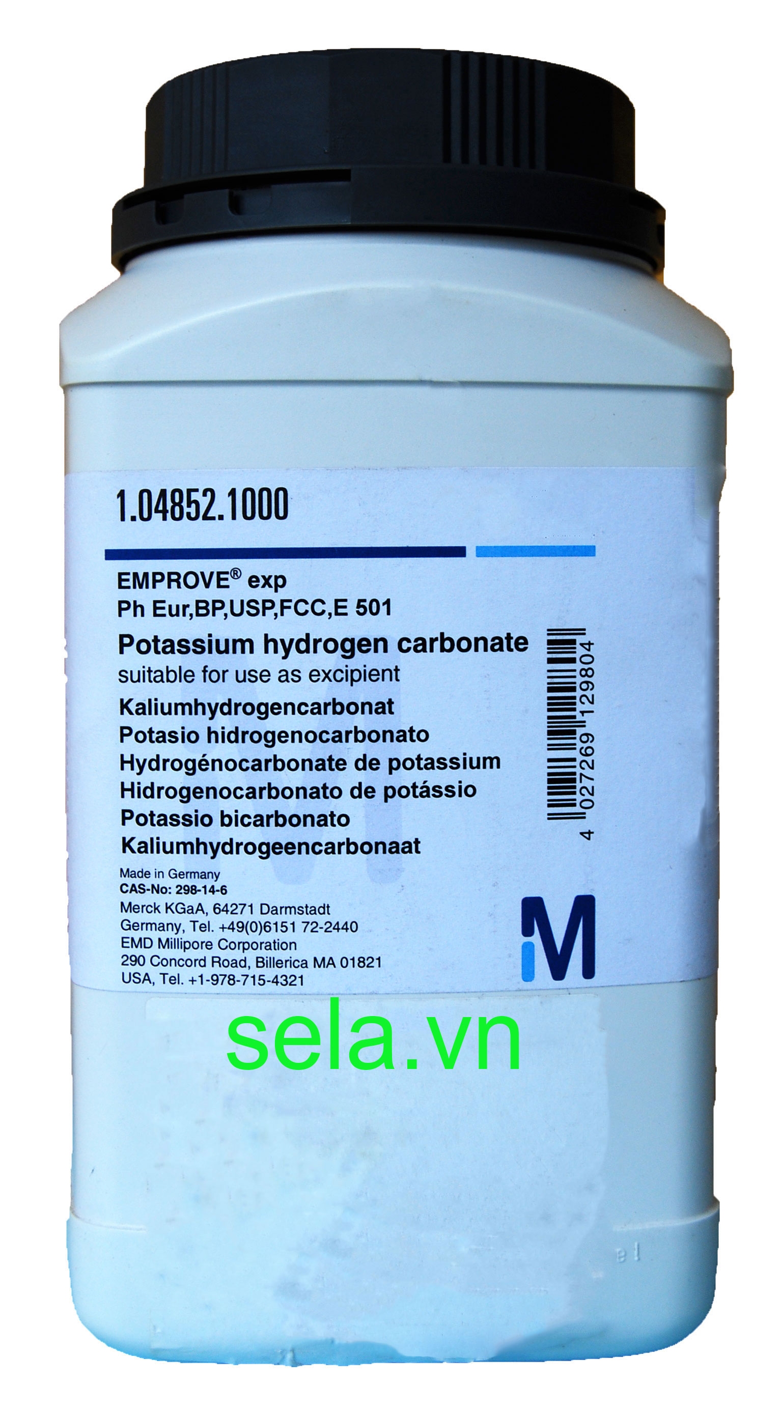 Potassium hydrogen carbonate EMPROVE® ESSENTIAL Ph Eur,BP,USP,FCC,E 501