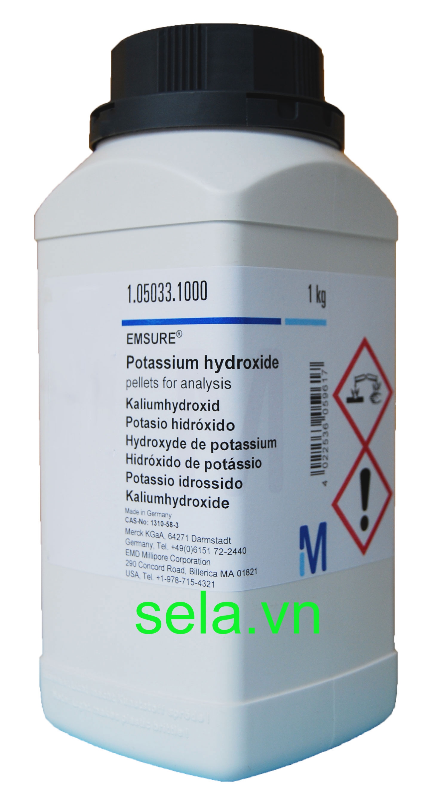 Potassium hydroxide pellets for analysis EMSURE®