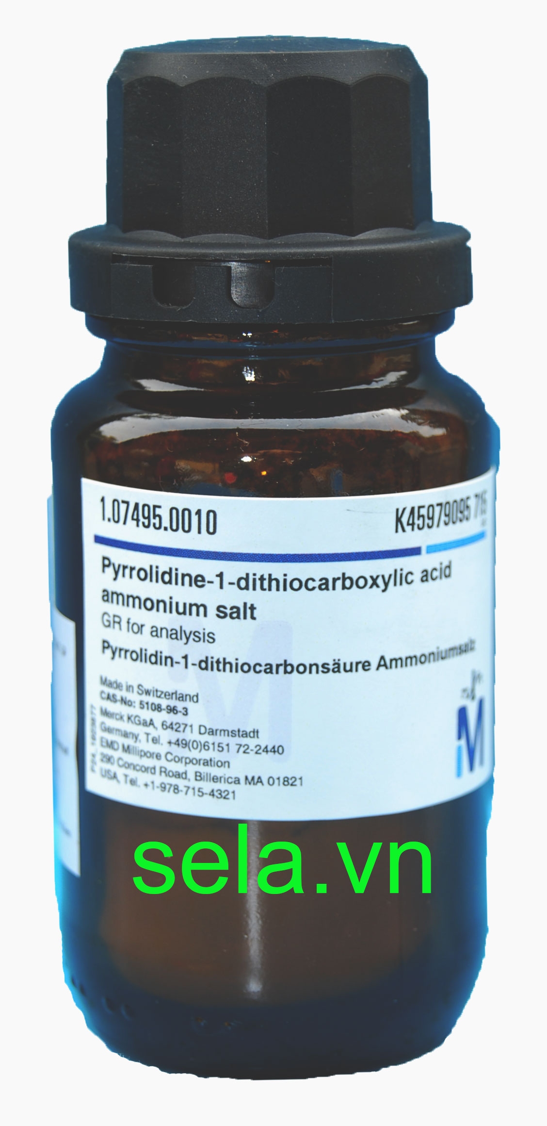 Pyrrolidine-1-dithiocarboxylic acid ammonium salt GR for analysis