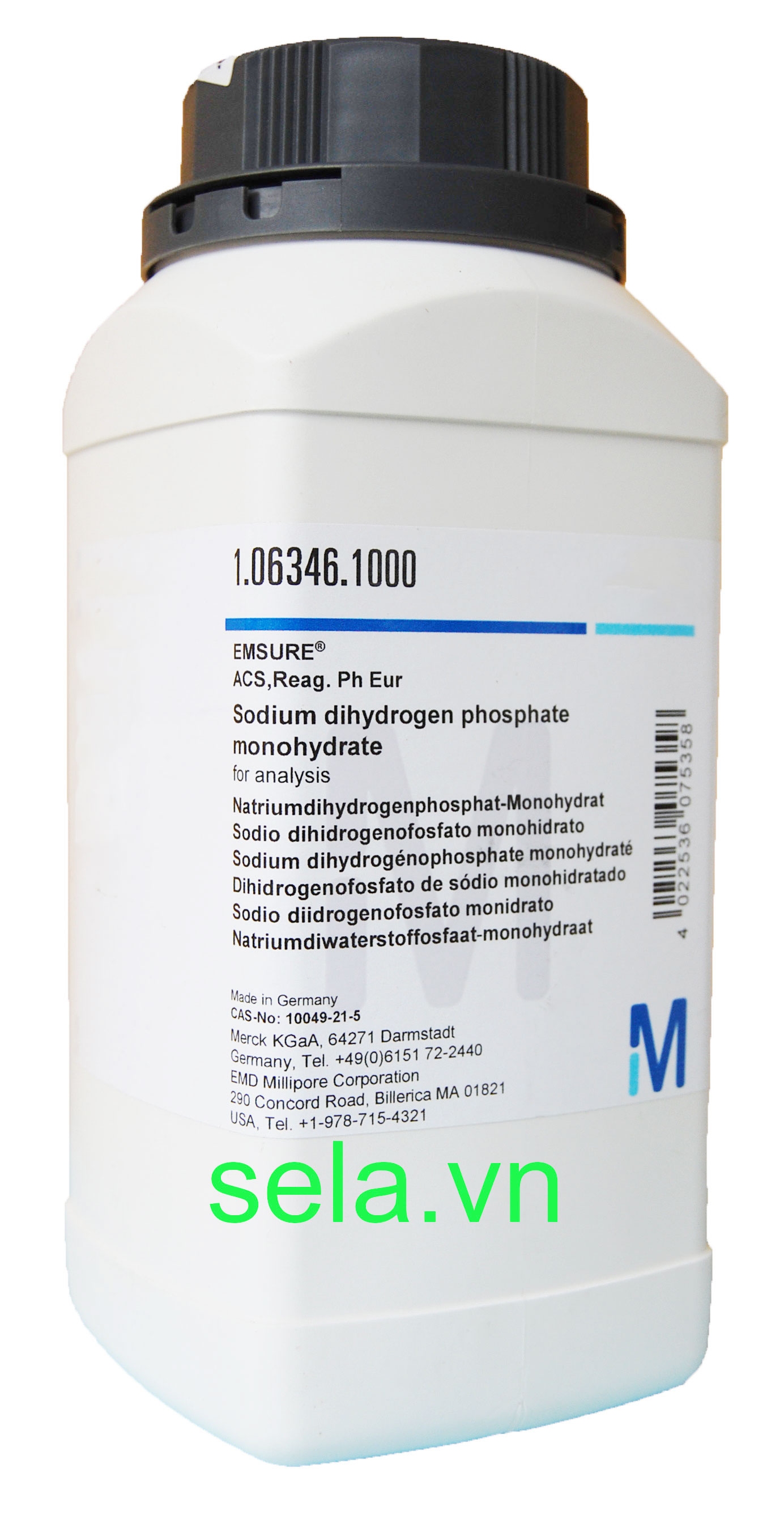 Sodium dihydrogen phosphate monohydrate for analysis EMSURE® ACS,Reag. Ph Eur