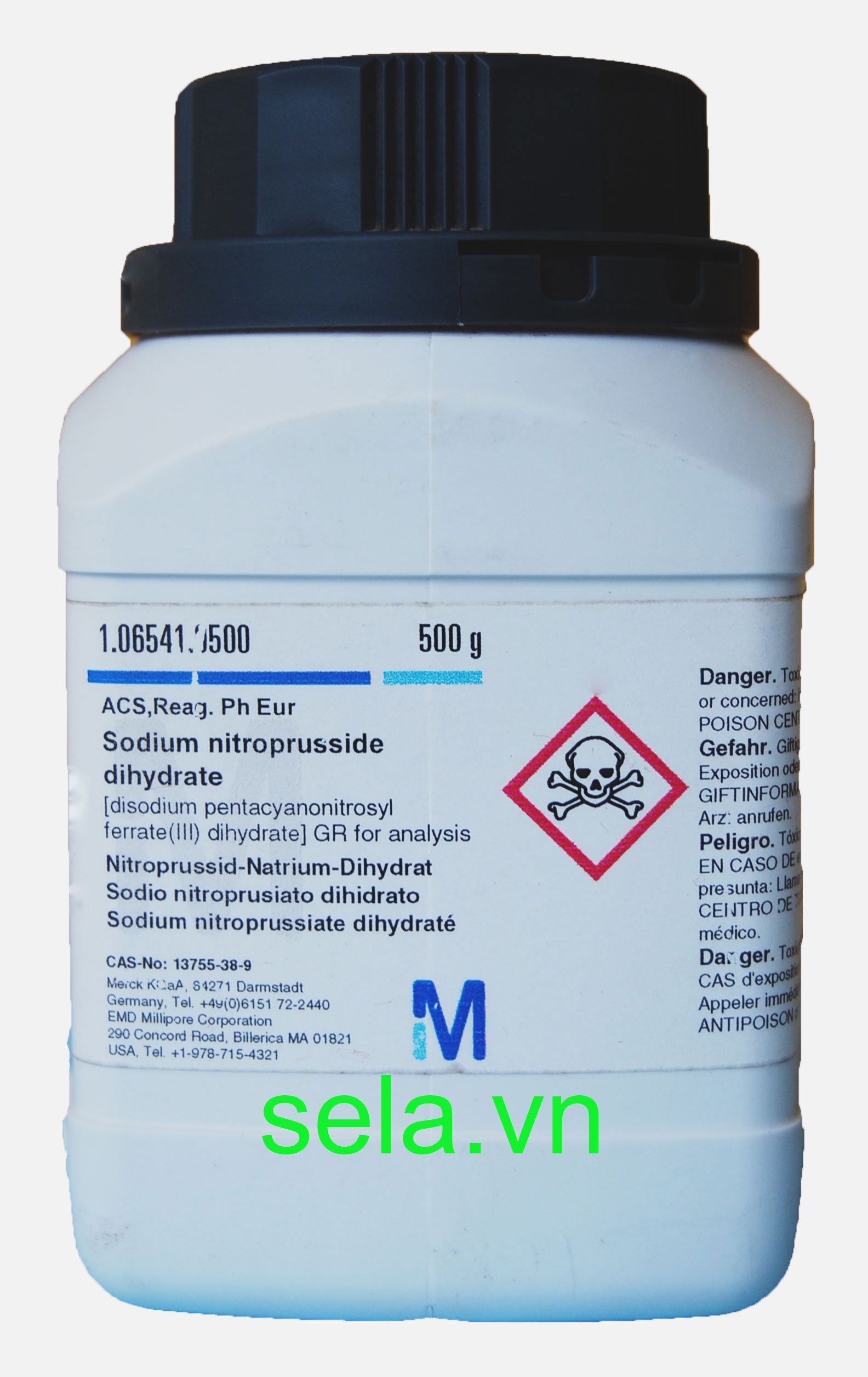 Sodium nitroprusside dihydrate [disodium pentacyanonitrosyl ferrate(III) dihydrate] GR for analysis ACS,Reag. Ph Eur