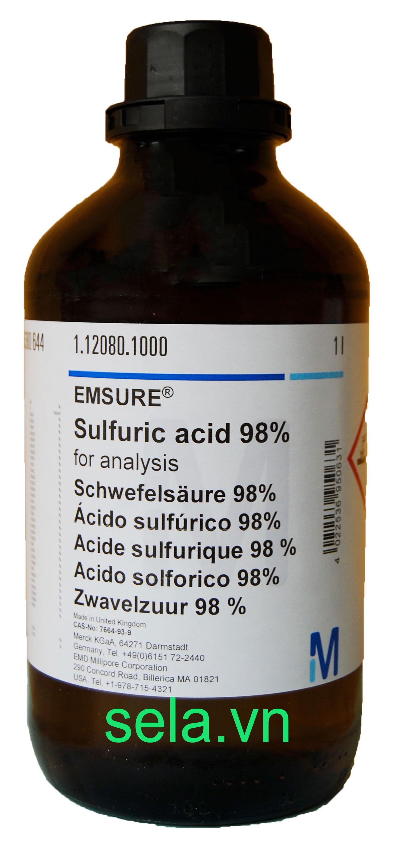 Sulfuric acid 98% for analysis EMSURE®
