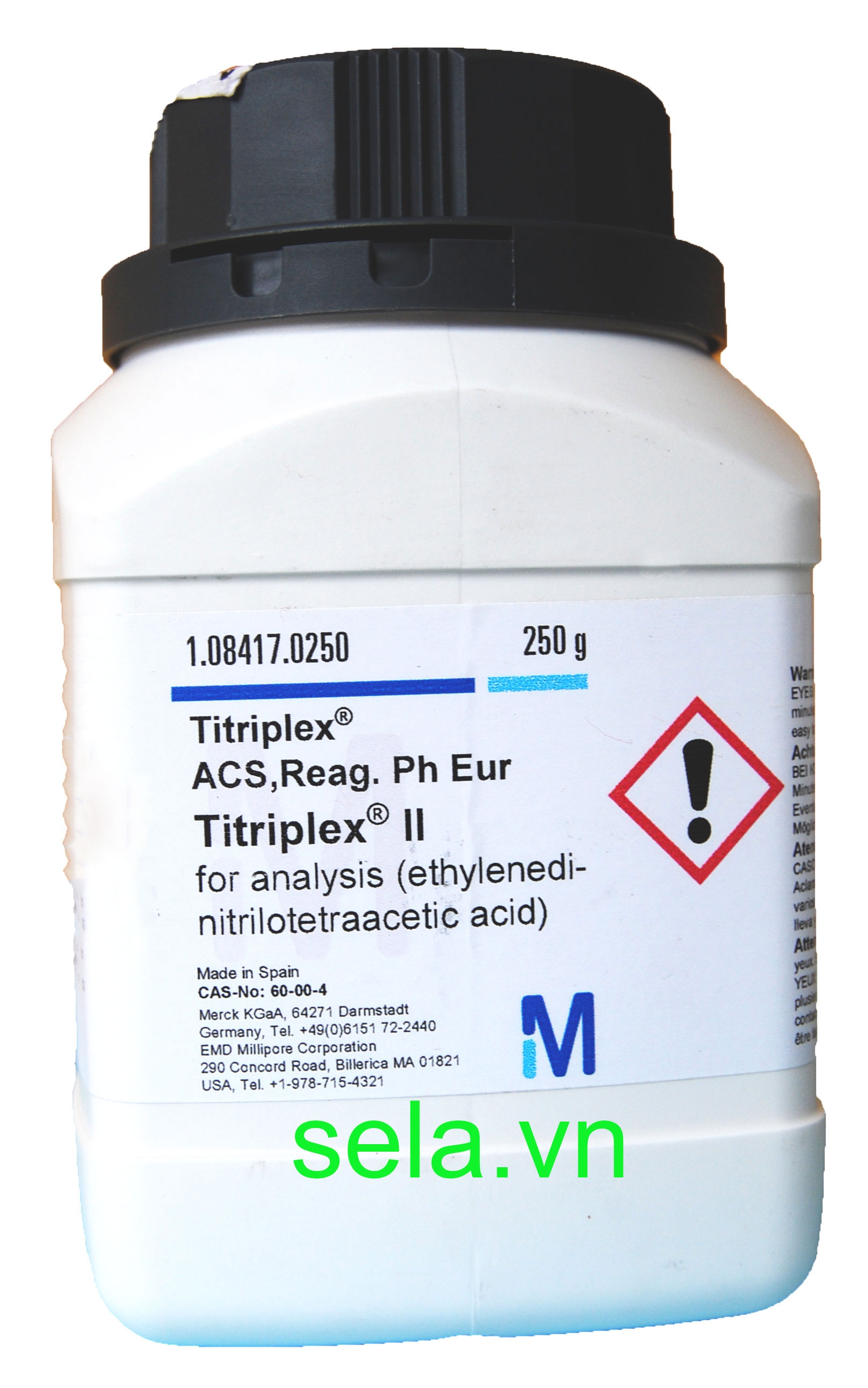 Titriplex® II for analysis (ethylenedinitrilotetraacetic acid) ACS,Reag. Ph Eur