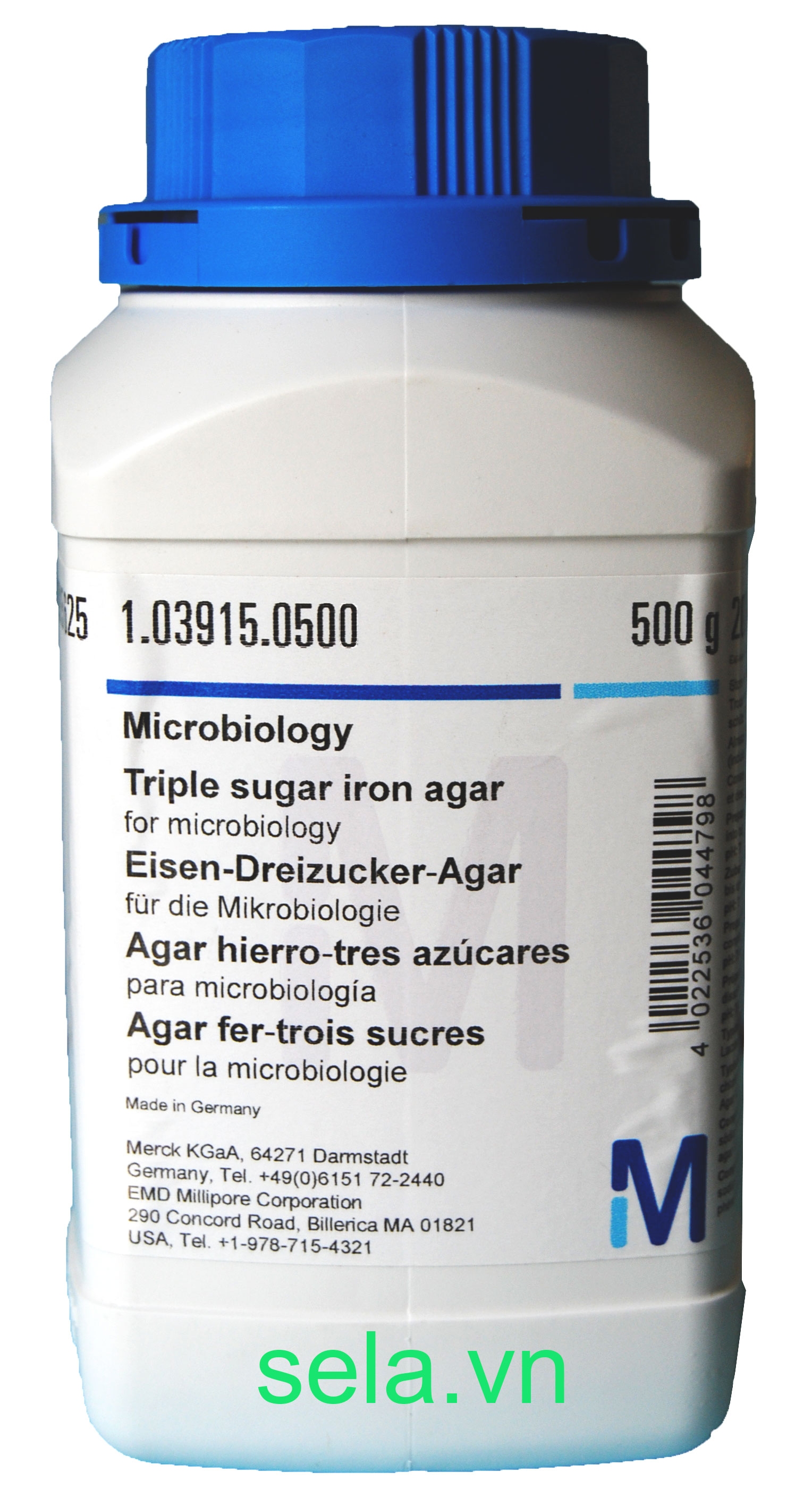Triple sugar iron agar for microbiology