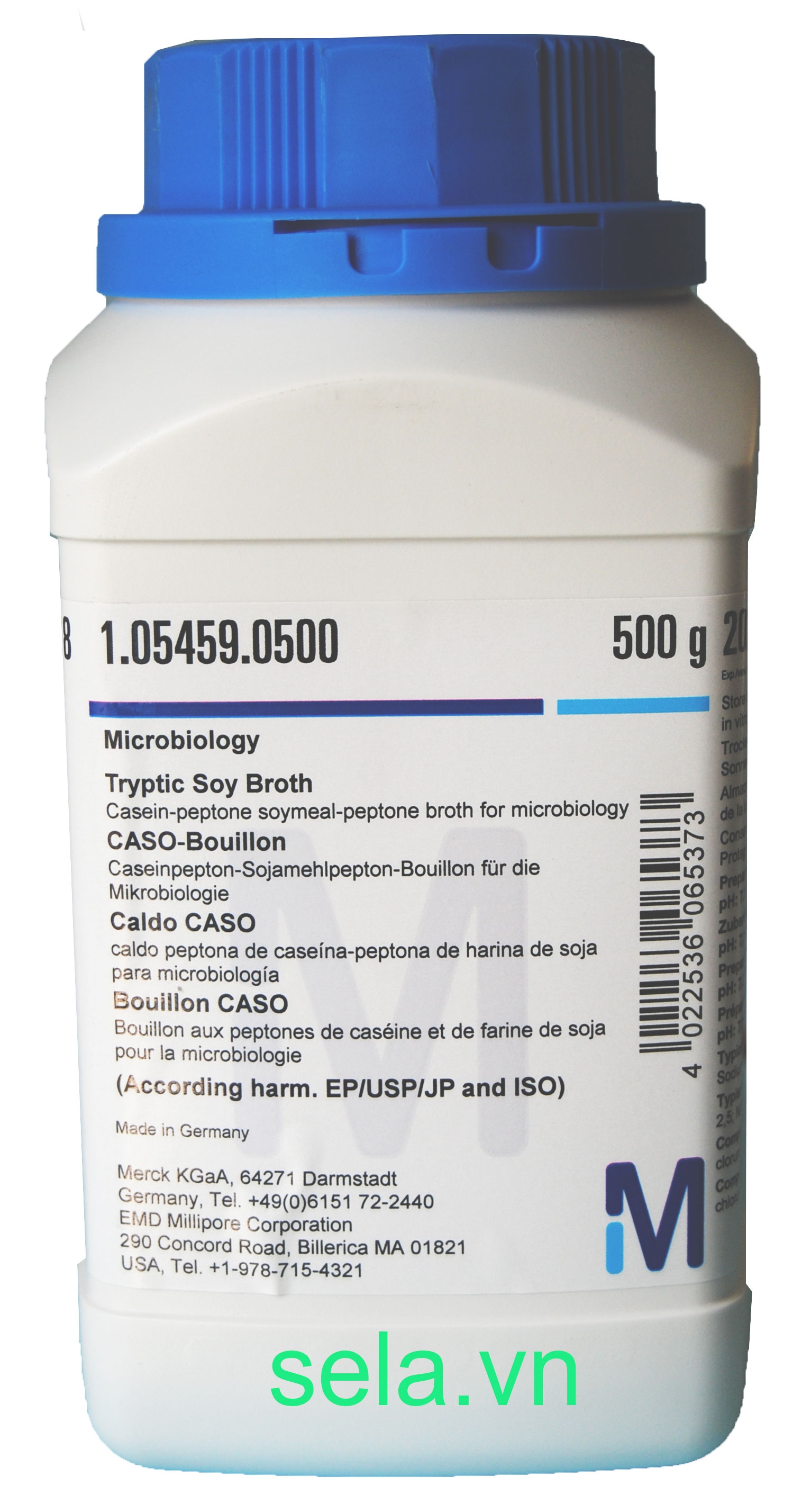 Tryptic Soy Broth Casein-peptone soymeal-peptone broth for microbiology (According harm. EP/USP/JP and ISO)