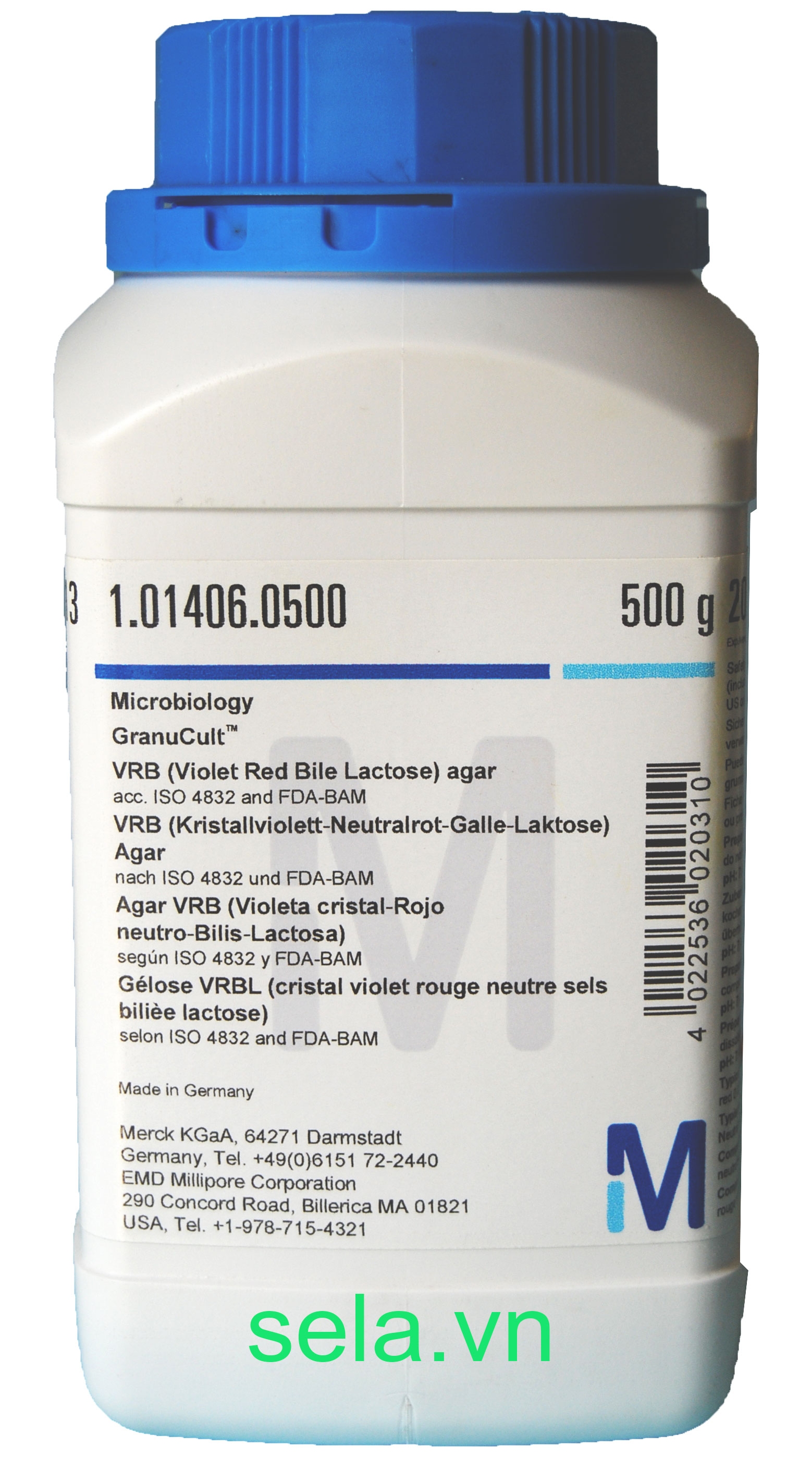 VRB (Violet Red Bile Lactose) agar acc. ISO 4832 and FDA-BAM