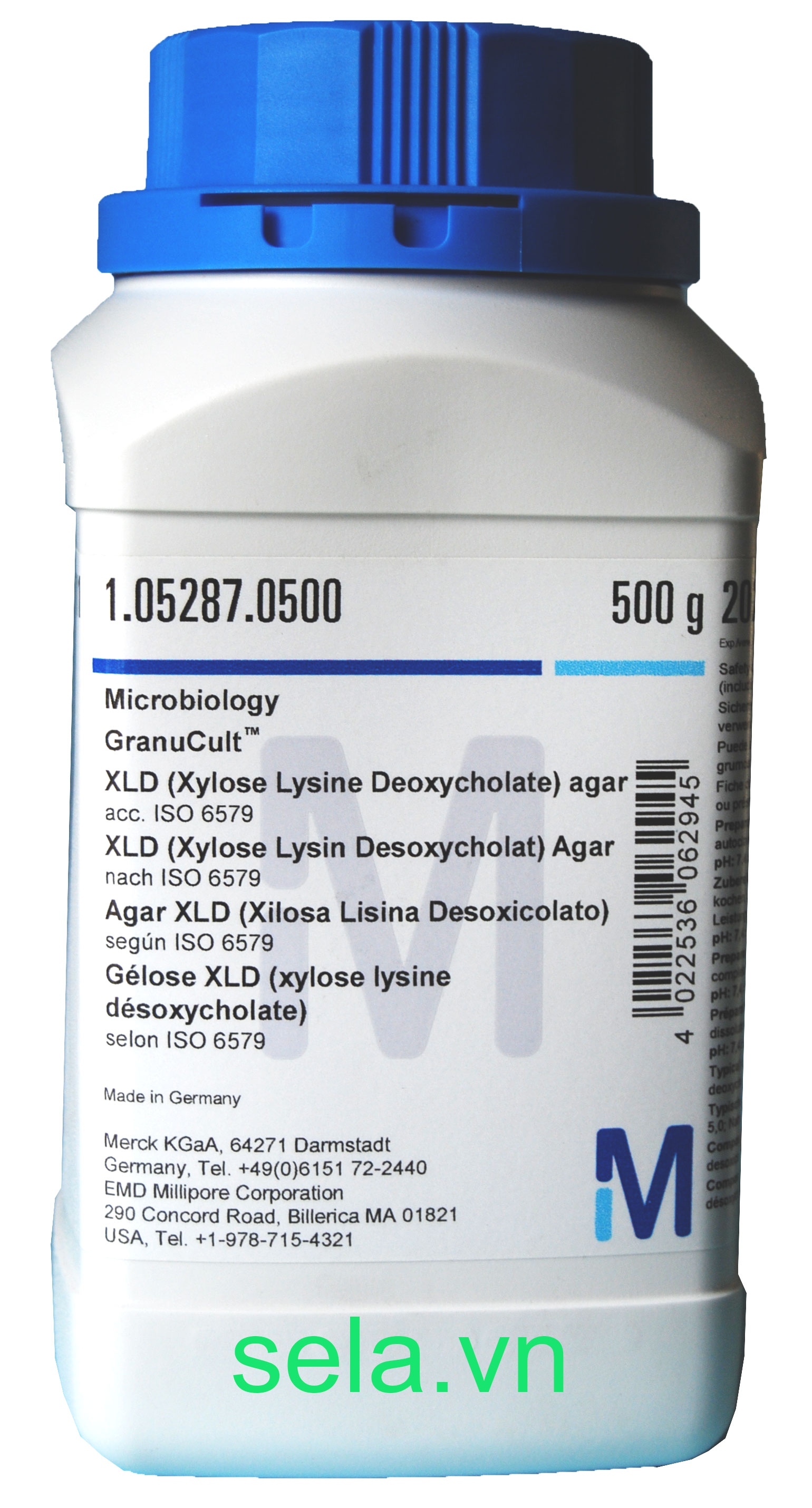 XLD (Xylose Lysine Deoxycholate) agar acc. ISO 6579