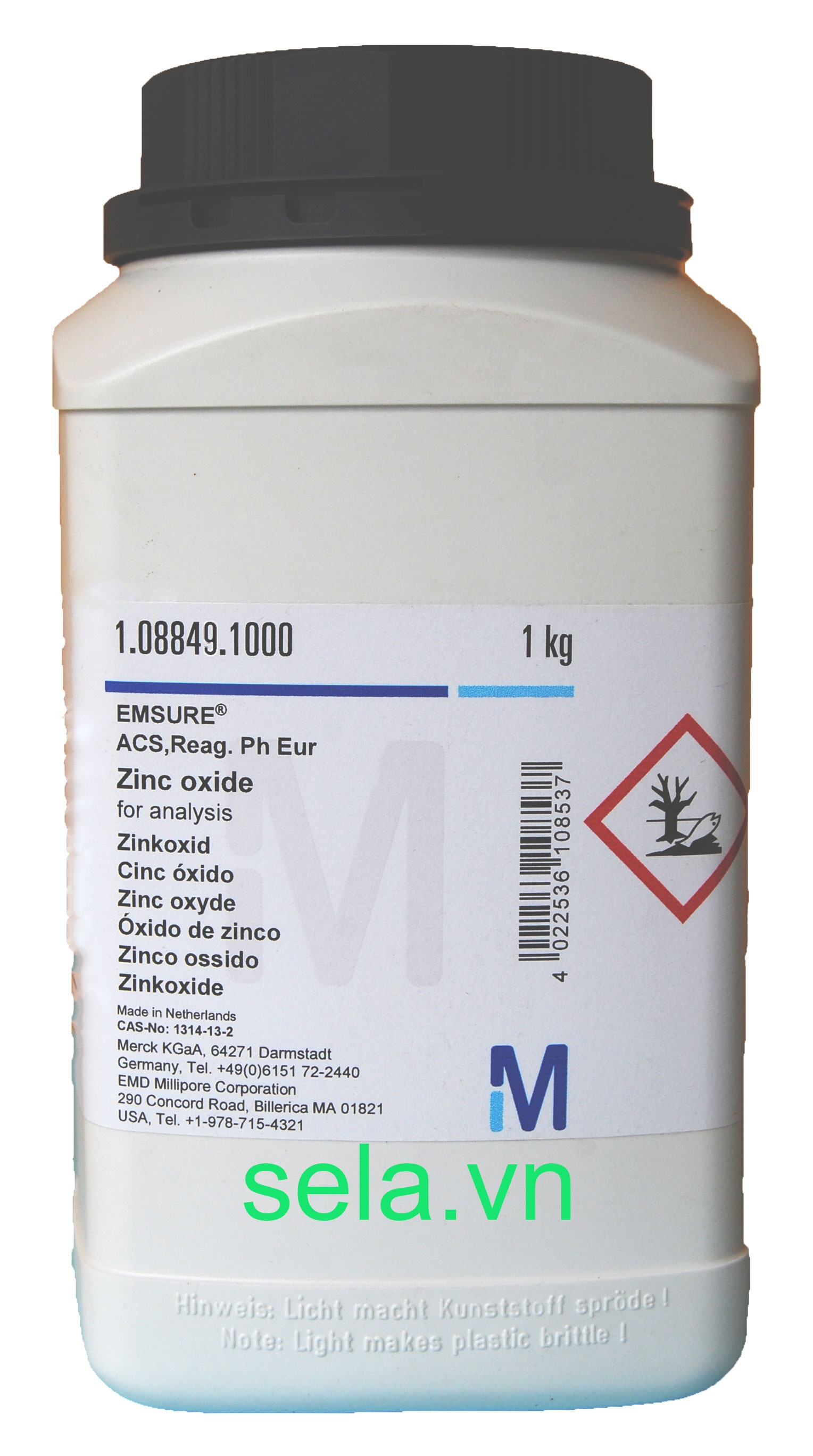 Zinc oxide for analysis EMSURE® ACS,Reag. Ph Eur