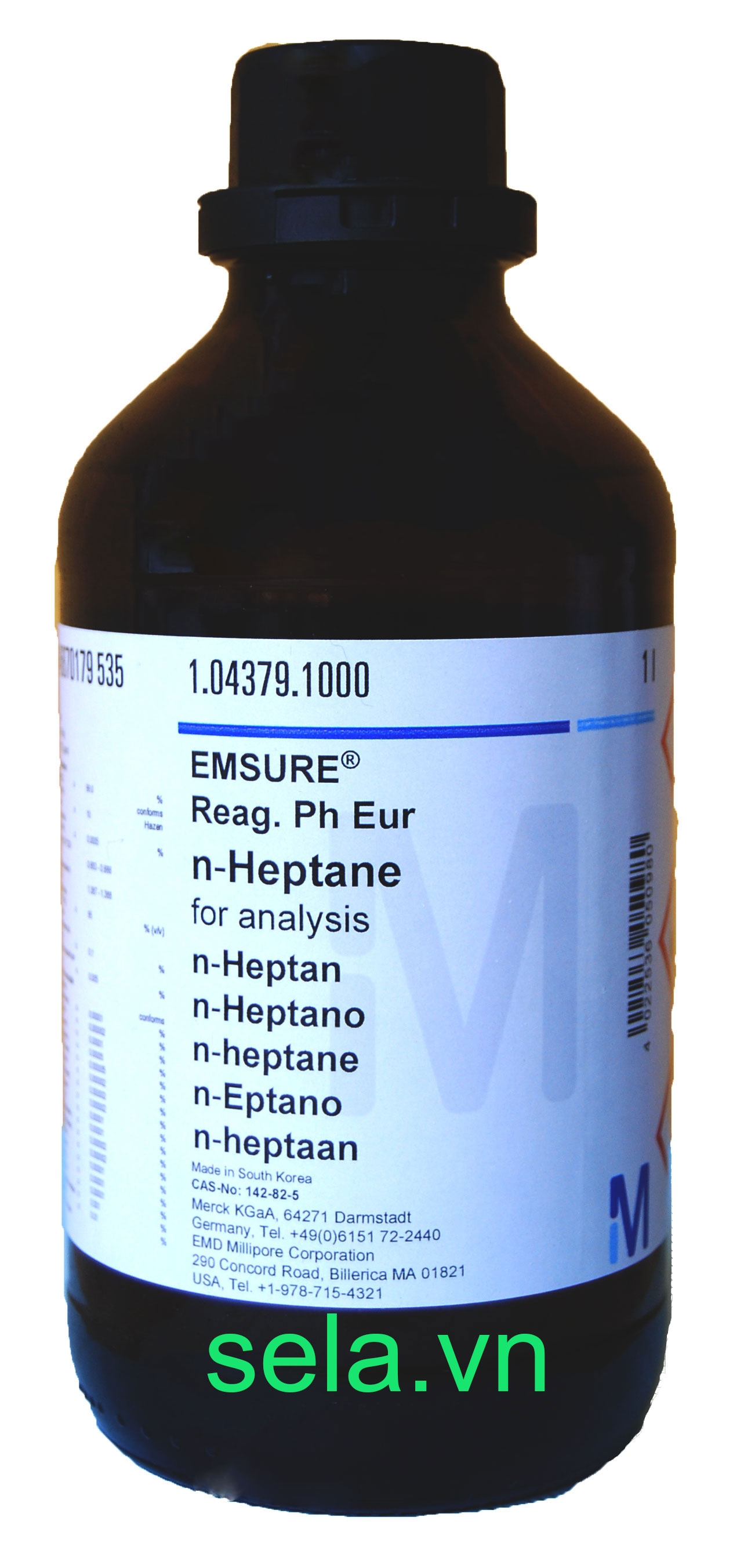 n-Heptane for analysis EMSURE® Reag. Ph Eur