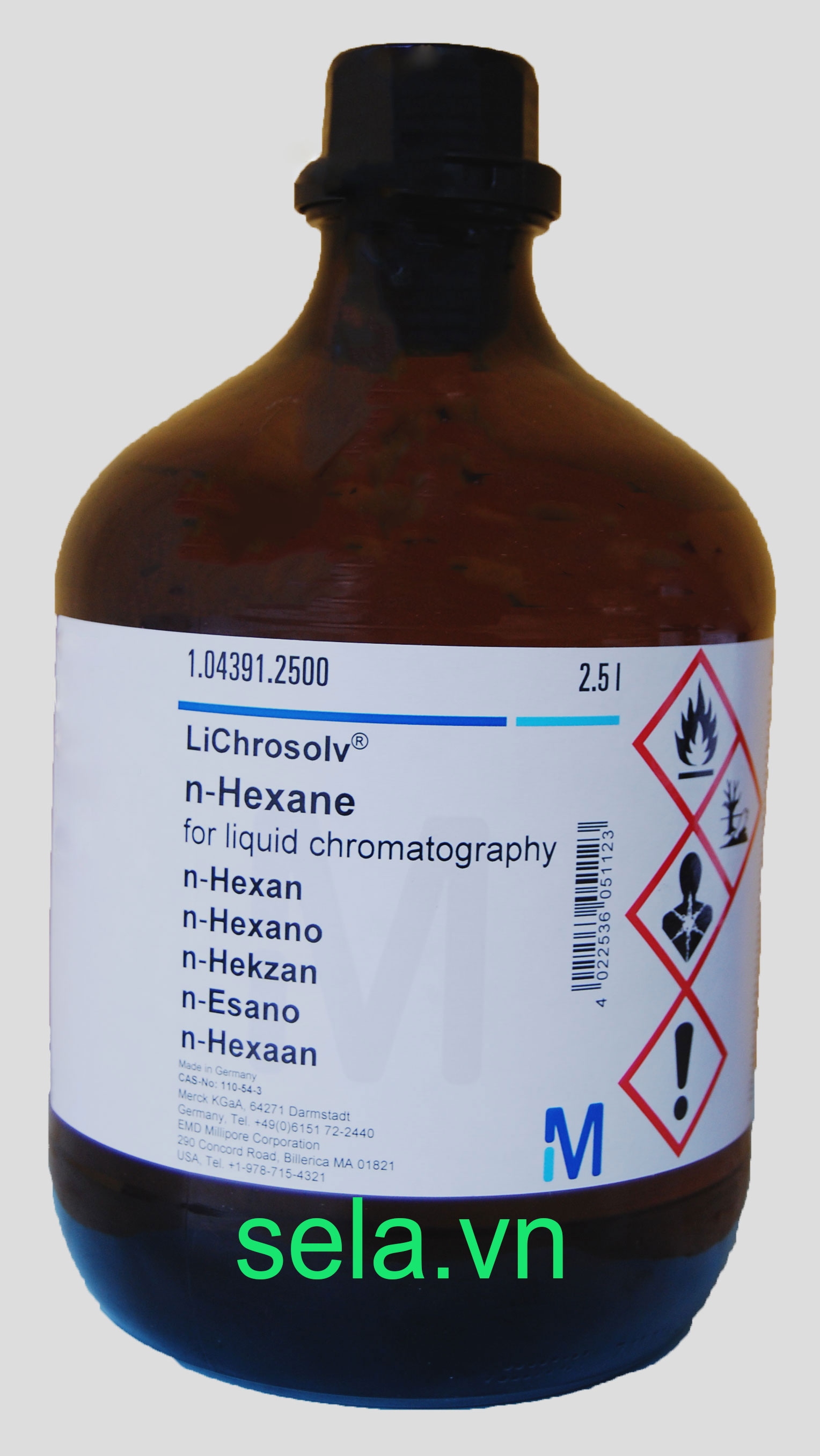 n-Hexane for liquid chromatography LiChrosolv®