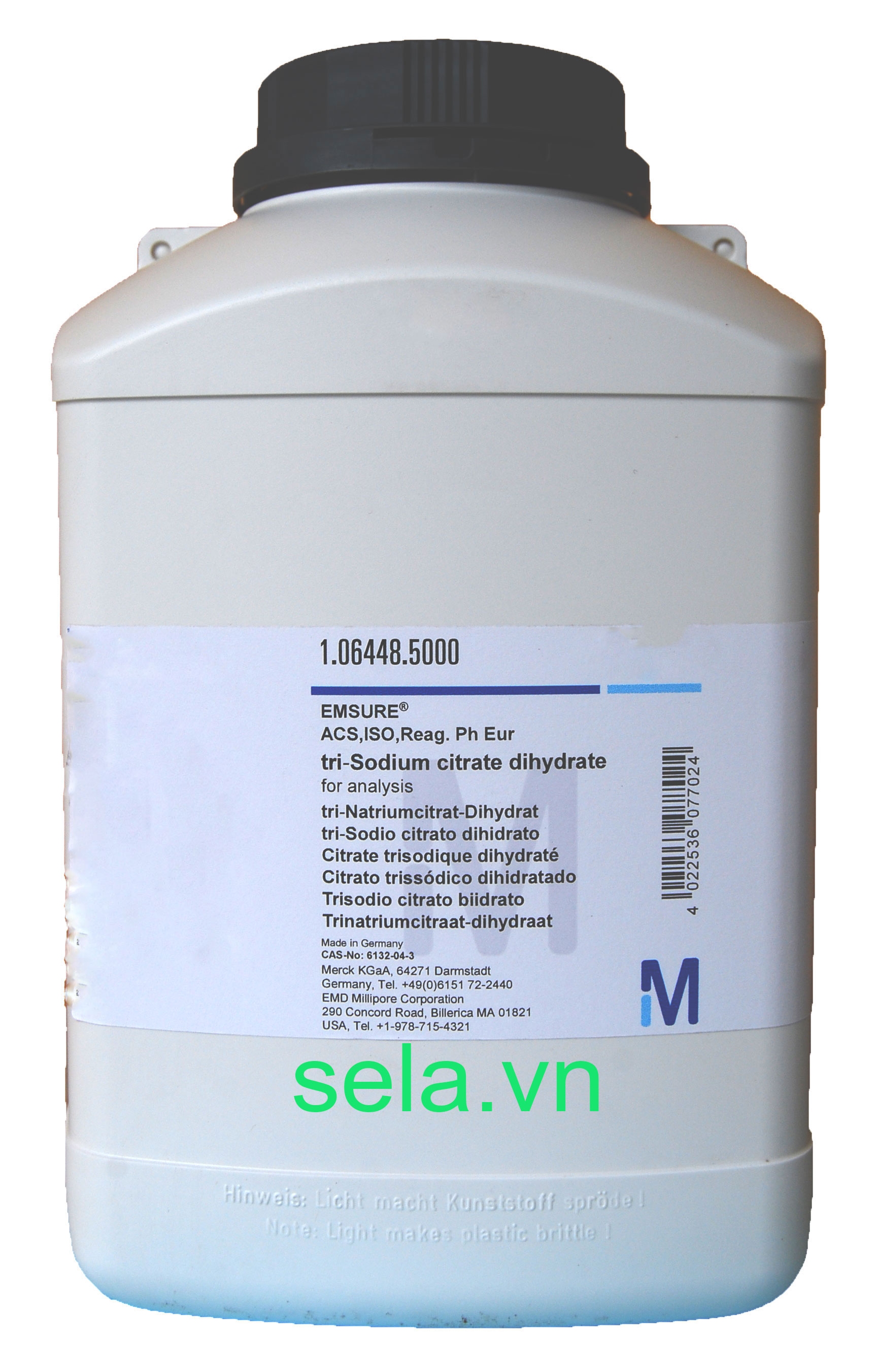 tri-Sodium citrate dihydrate for analysis EMSURE® ACS,ISO,Reag. PhEur