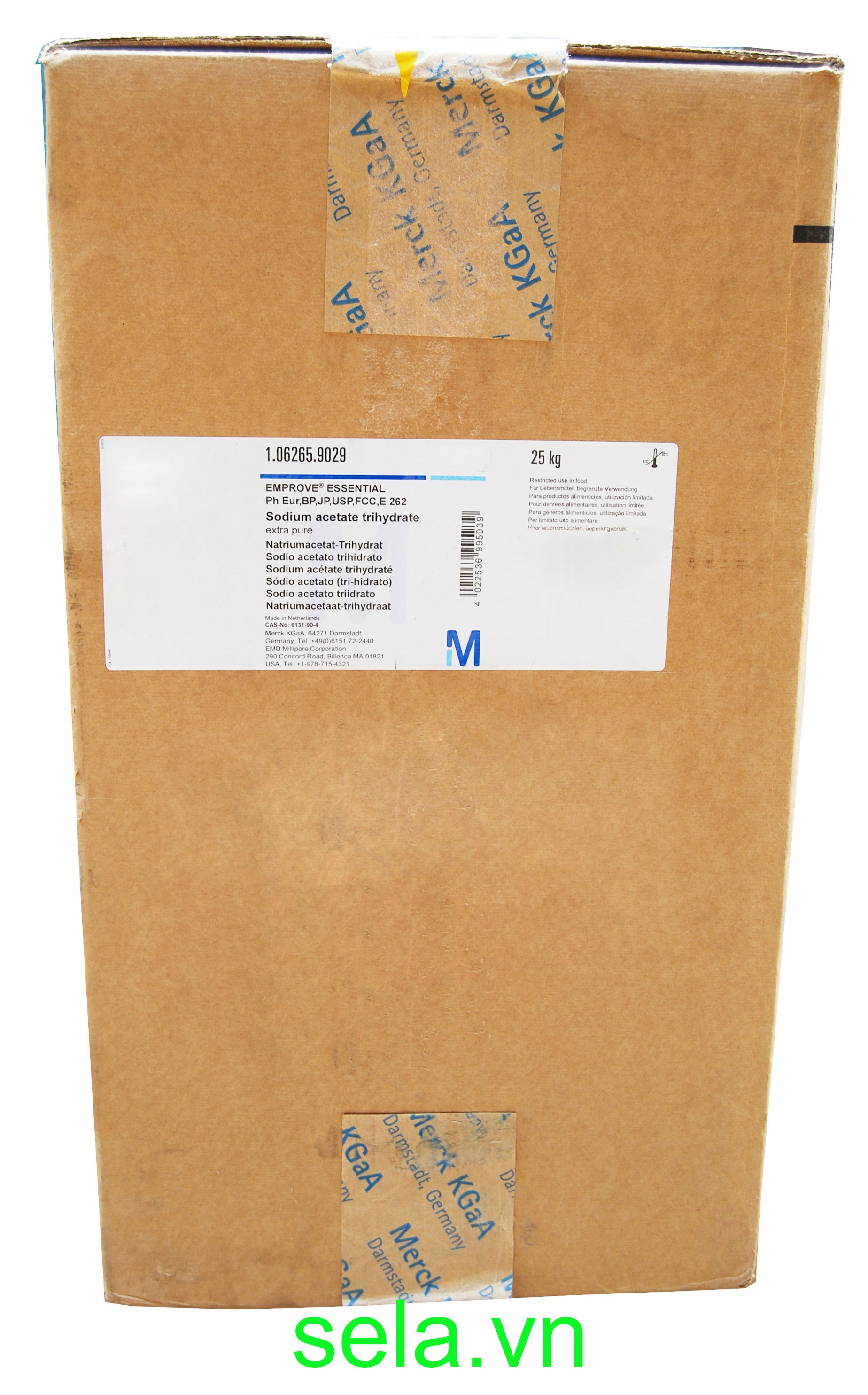 Sodium acetate trihydrate extra pure EMPROVE® ESSENTIAL Ph Eur,BP,JP,USP,FCC,E 262