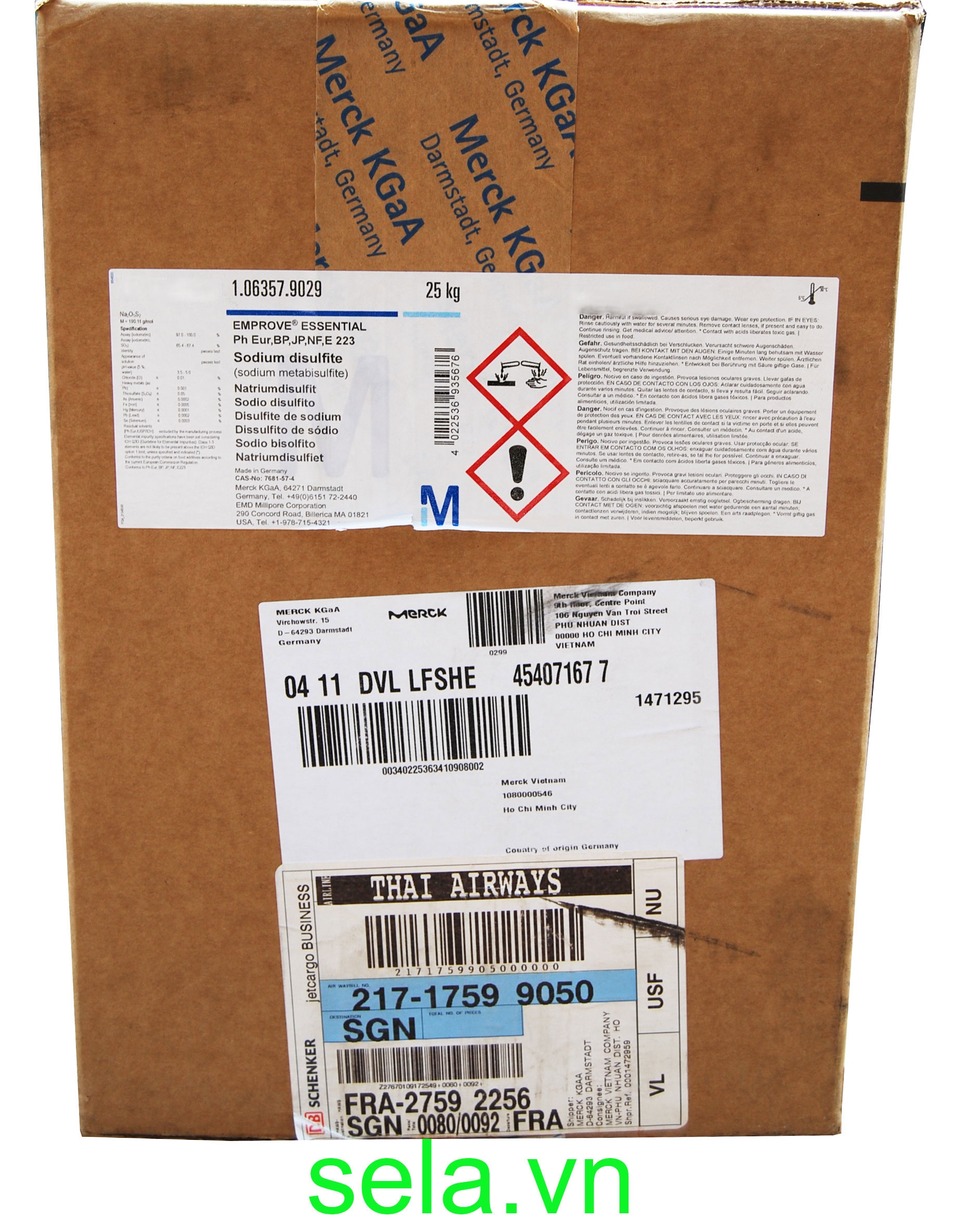 Sodium disulfite (sodium metabisulfite) EMPROVE® ESSENTIAL Ph Eur,BP,JP,NF,E 223